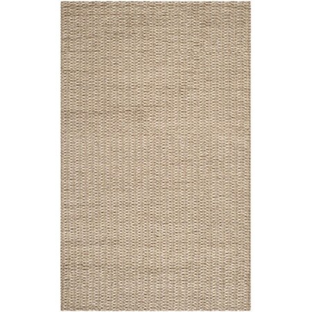 Safavieh 8 x 10 ft. Rectangle Manhattan Beige and Brown Shag and Flokati Rug MAN423A-8